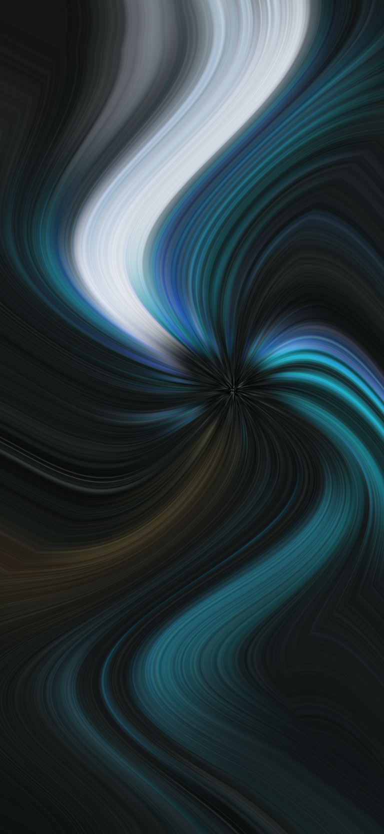 Dark Wave Gradient iPhone | Swirling Blue Tones wallpaper 4K