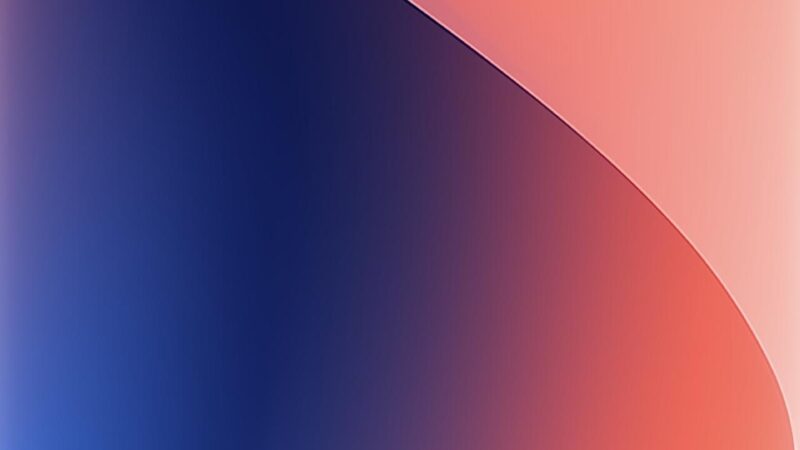 Abstract Waves | Blue Peach iPhone wallpaper 4K