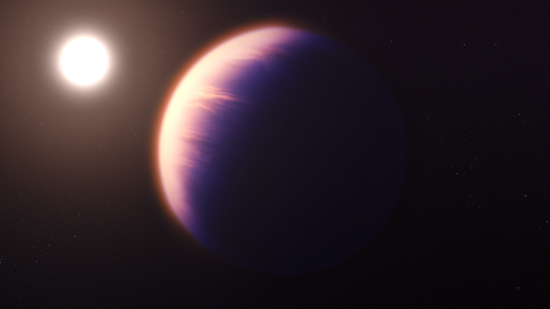 Alien Exoplanet Glows in Outer Space wallpaper 4K