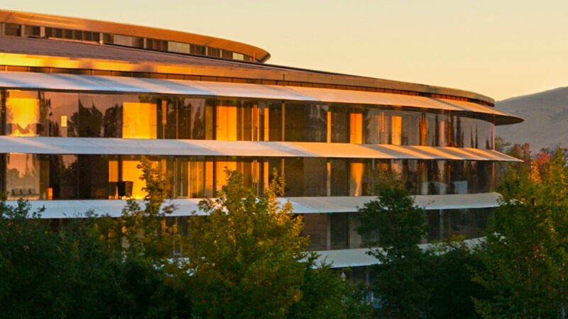 Apple Park iPhone | Golden Hour Architecture wallpaper 4K