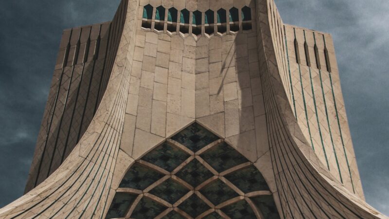 Azadi Tower Iran | Stone Facade View iPhone wallpaper 4K