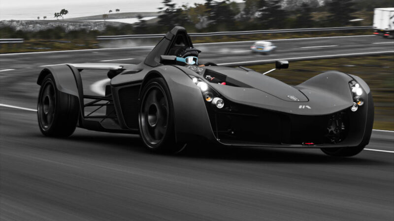 BAC Mono Race Track | Speed iPhone View wallpaper 4K