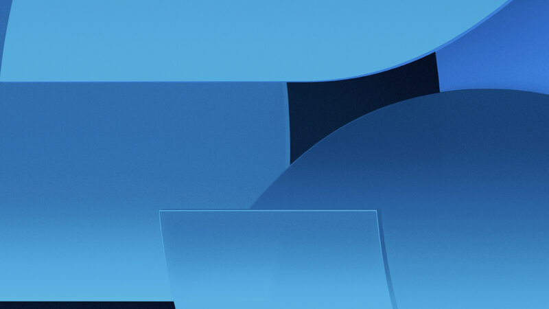 Blue Curves Abstract iPhone | Geometric Pattern Art wallpaper 4K