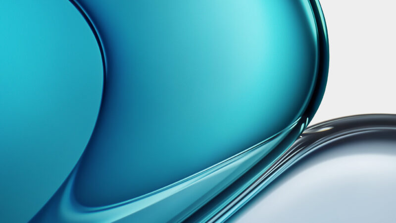 Blue Abstract Forms | Gradient Desktop Art wallpaper 4K