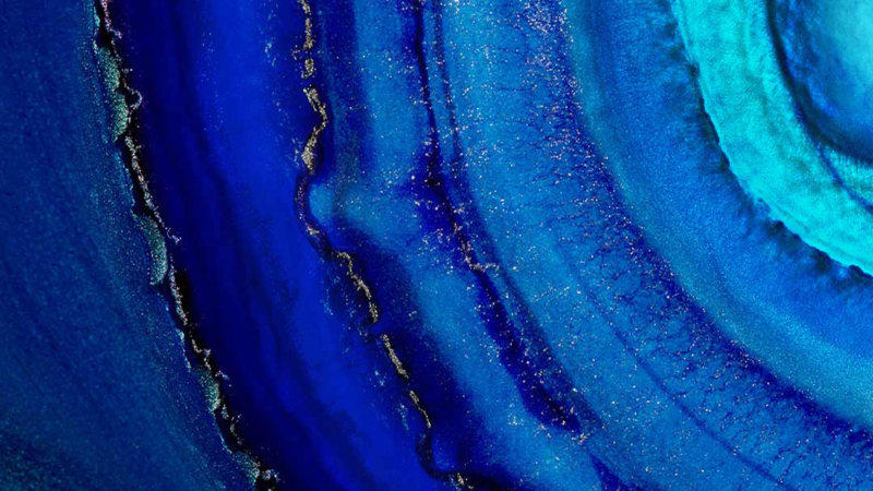 Blue Agate iPhone | Concentric Stone Layers wallpaper 4K