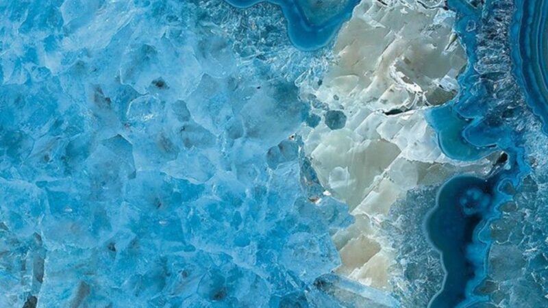 Blue Agate Stone | iPhone Mineral Texture wallpaper 4K