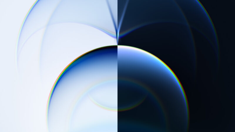 Blue Bubbles iPhone | Abstract Gradient Art wallpaper 4K