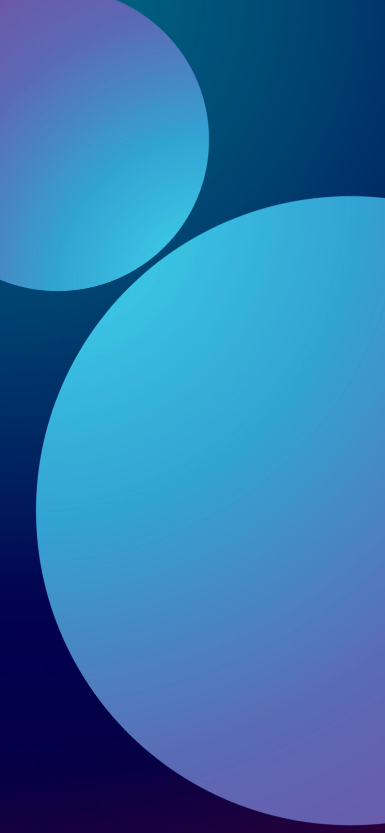 Blue Circle Gradient iPhone | Modern Abstract Art wallpaper 4K