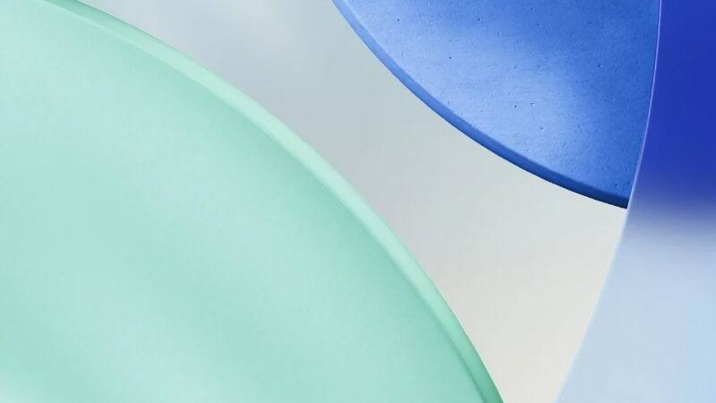 Blue Circle Gradient iPhone | Abstract Cool Tones wallpaper 4K