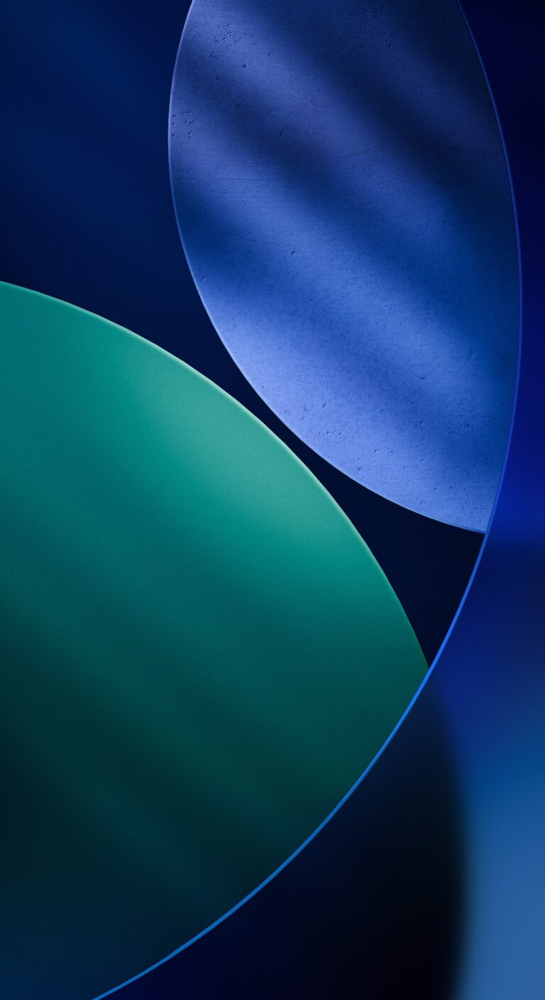 Blue Circle Gradient | Layered iPhone Art wallpaper 4K