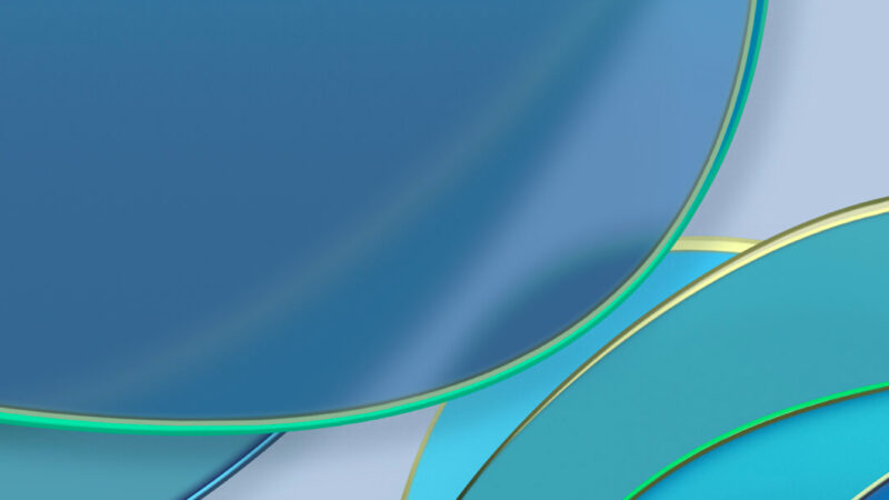 Blue Circle Art iPhone | Gold Accents & Layers wallpaper 4K