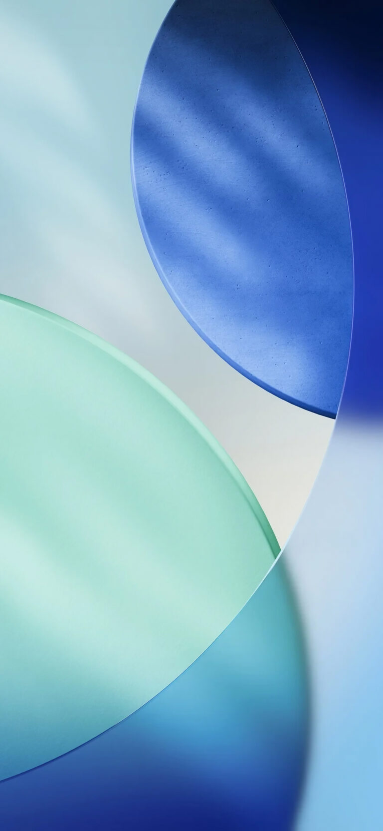 Blue Gradient Circles iPhone | Abstract Overlap Art wallpaper 4K