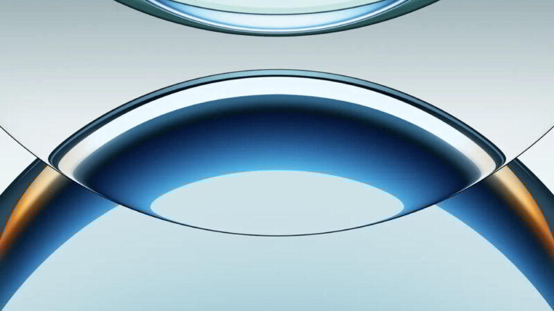 Blue Curve Forms iPhone | Abstract Gradient Art wallpaper 4K