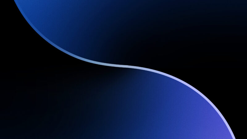 Blue Curved Shapes iPhone | Smooth Gradient Flow wallpaper 4K