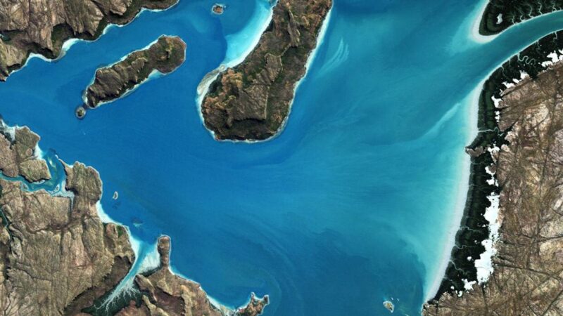 Blue Fjord Islands | Scenic Water iPhone wallpaper 4K