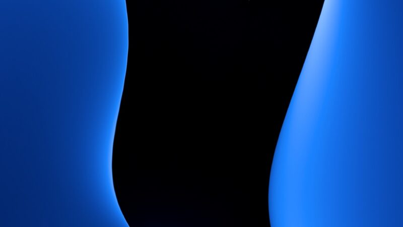 Blue Flow Form iPhone | Abstract Gradient Art wallpaper 4K