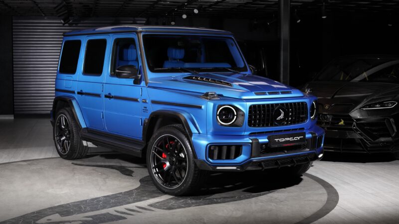Blue G-Class Luxury | Mercedes-Benz Desktop wallpaper 4K