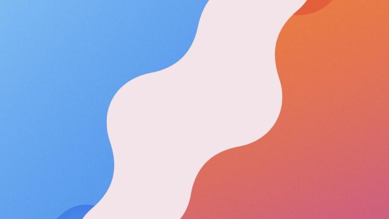 Blue Gradient Shapes iPhone | Soft Abstract Design wallpaper 4K
