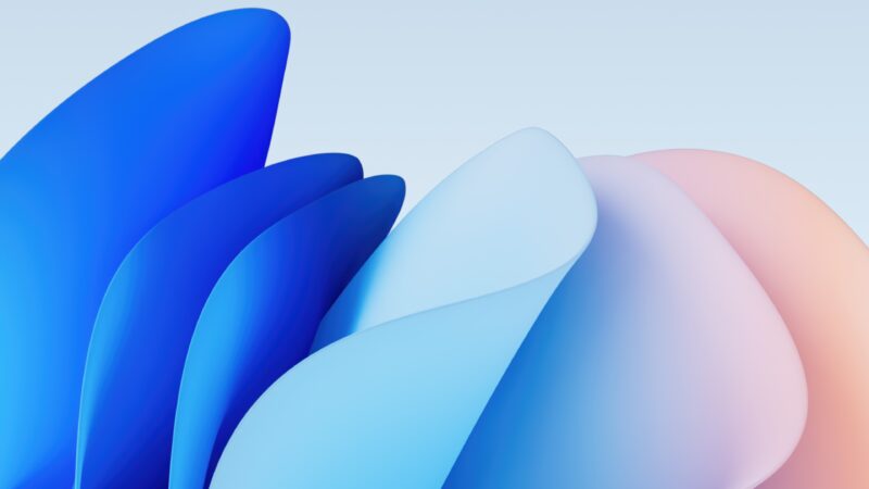 Blue Gradient Shapes | Abstract Desktop Art wallpaper 4K