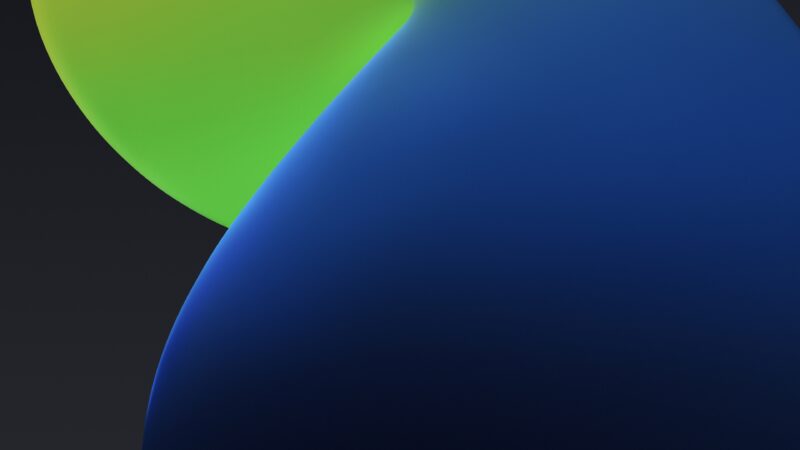 Blue Green Circles Desktop | Soft Gradient Flow wallpaper 4K