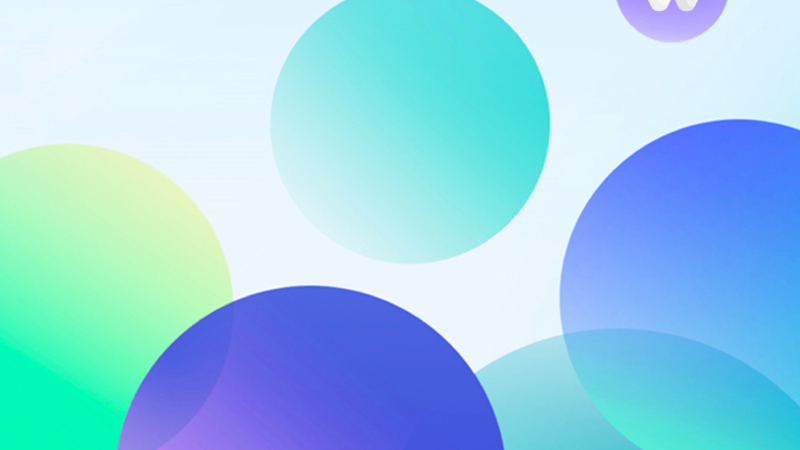 Blue Green Circles iPhone | Gradient Abstract Art wallpaper 4K