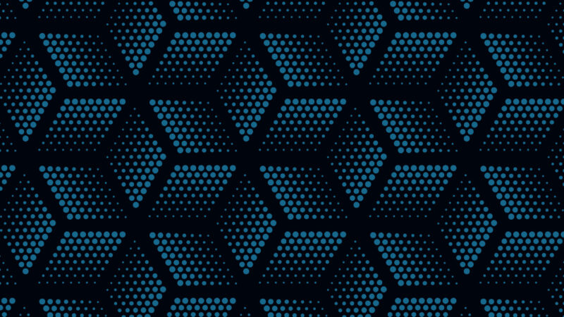 Blue Hexagon Pattern iPhone | Glowing Geometric Art wallpaper 4K