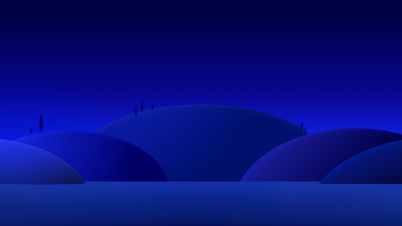 Blue Hills Gradient Desktop | Calm Scenic View wallpaper 4K