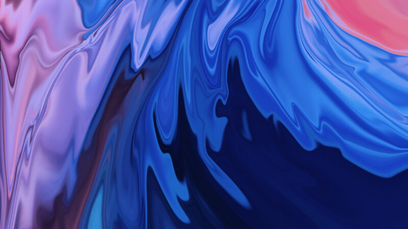 Blue Pink Swirls iPhone | Abstract Fluid Art wallpaper 4K