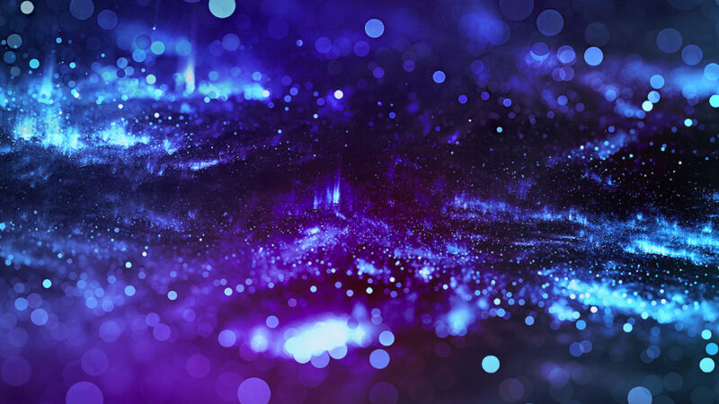 Blue Purple Abstract iPhone | Glowing Energy Flow wallpaper 4K