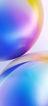 Blue Purple Yellow Shapes iPhone | Abstract Color Flow wallpaper 4K