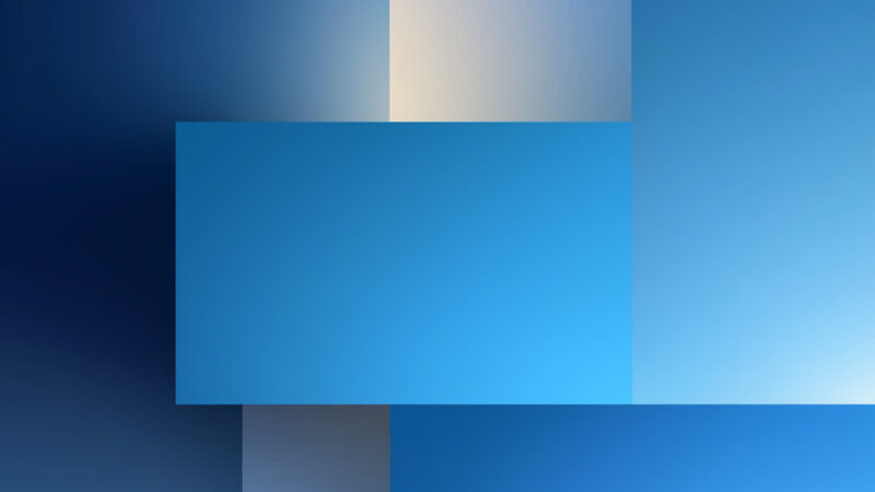 Blue Gradient Rectangles | Modern iPhone Art wallpaper 4K