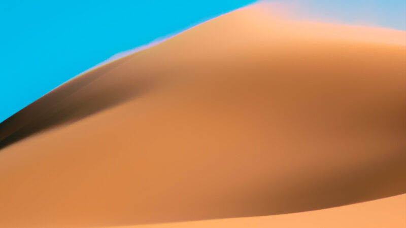 Blue Sky Sand Dunes iPhone | Warm Desert Vista wallpaper 4K