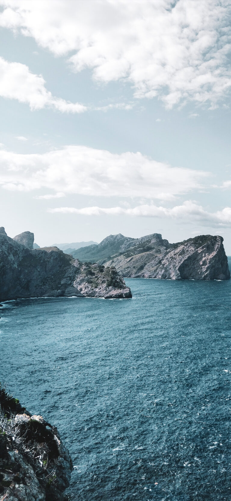 Blue Water Rocky Coast iPhone | Calming Ocean Views wallpaper 4K