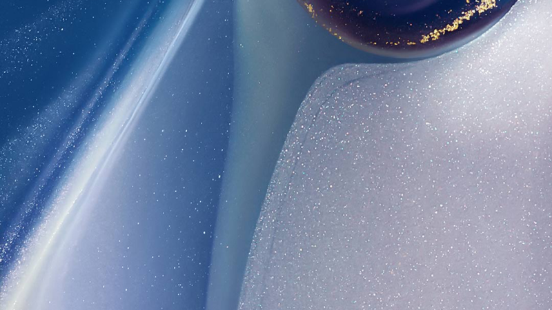 Blue White Abstract iPhone | Swirling Gold Flecks wallpaper 4K