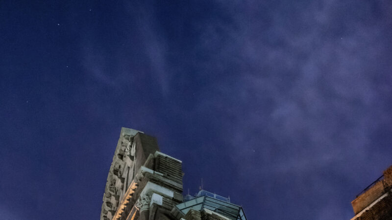 Night Sky Building View | Urban iPhone Lights wallpaper 4K