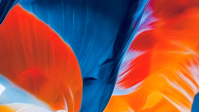 Canyon Stone | Orange & Blue iPhone Background wallpaper 4K