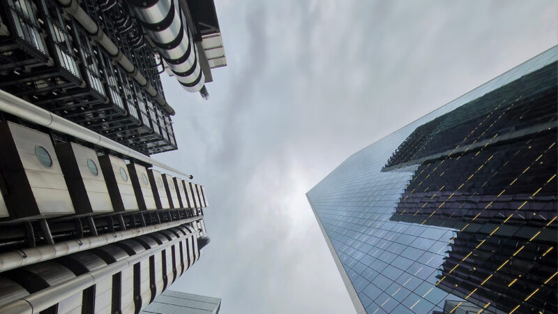 City Skyscrapers iPhone | Overcast Urban Views wallpaper 4K