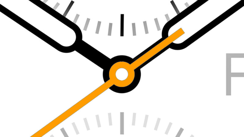 Nine O’Clock Clock Face | Minimalist iPhone Time wallpaper 4K