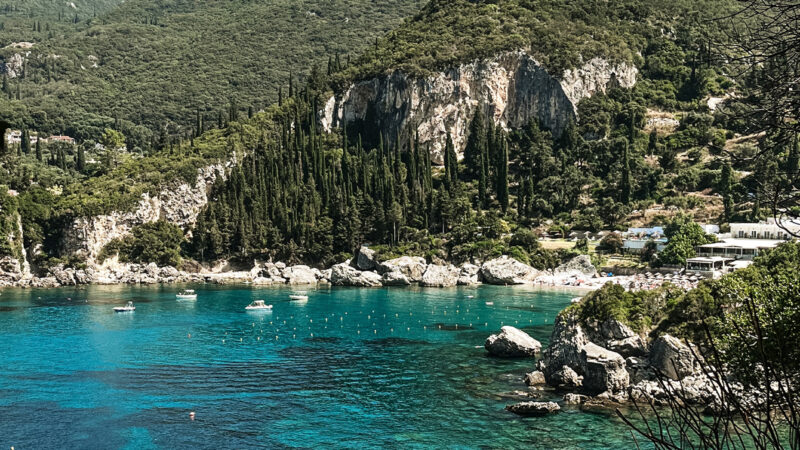Coastal Cove Boat iPhone | Turquoise Water View wallpaper 4K