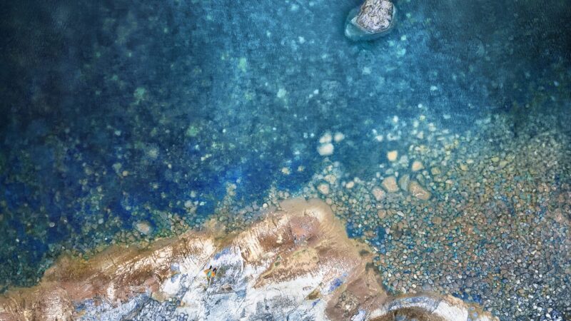 Coastal Rocks Turquoise Water | iPhone Scenic View wallpaper 4K