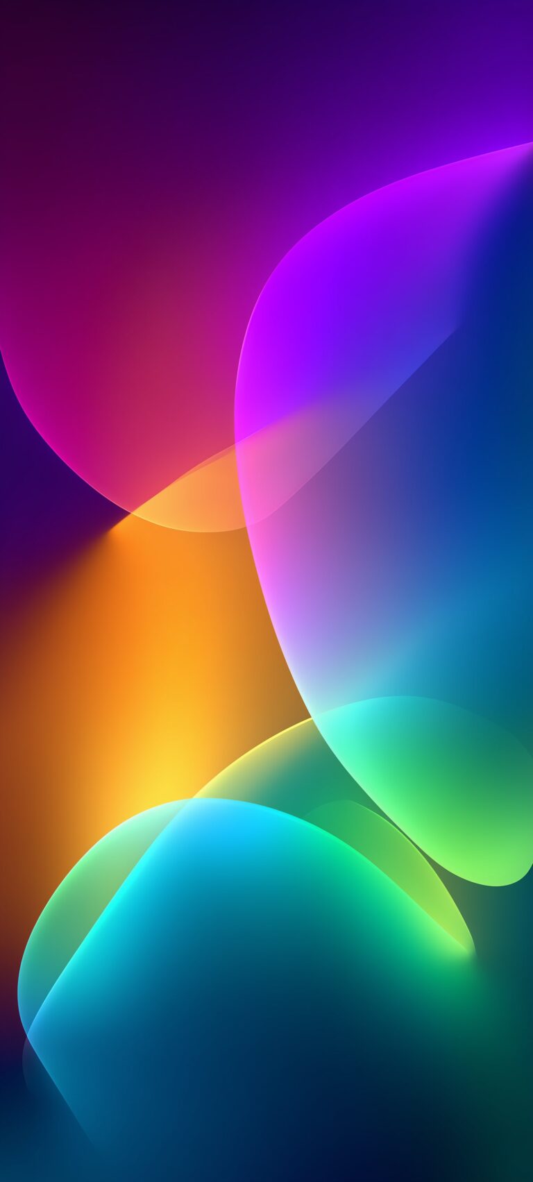 Color Gradient Shapes iPhone | Abstract Modern Art wallpaper 4K