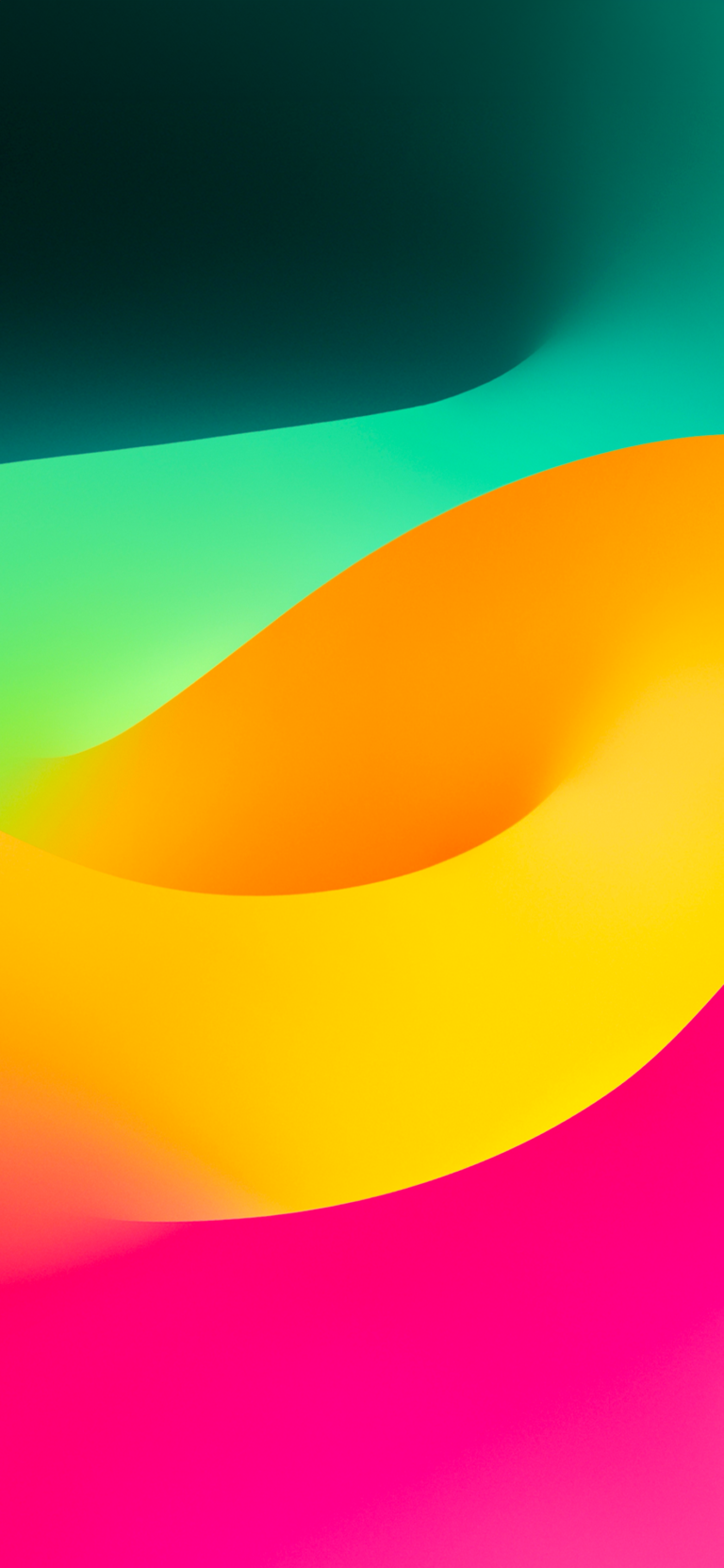 Vivid Color Layers iPhone | Smooth Gradient Blend wallpaper 4K