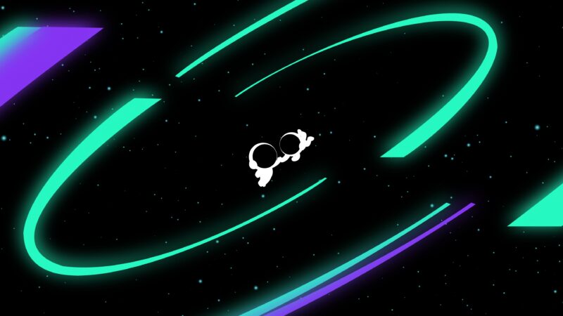 Cute Astronaut Couple Floating in Deep Space wallpaper 4K