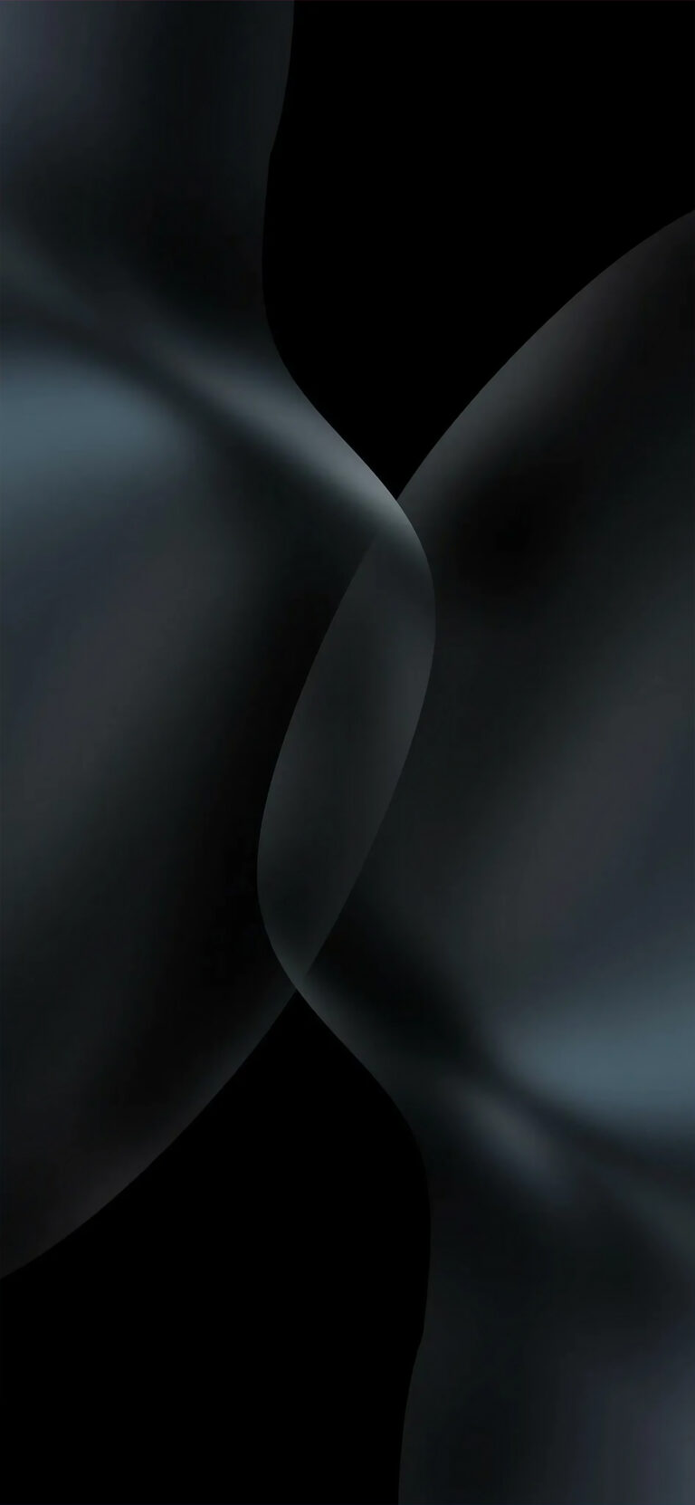 Dark Abstract Shapes iPhone | Flowing Gray Curves wallpaper 4K