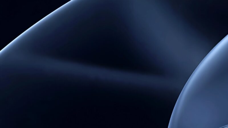 Dark Blue Shapes iPhone | Glossy Gradient Art wallpaper 4K