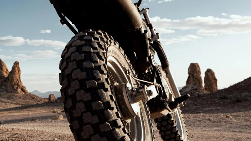 Desert Dirt Bike iPhone | Arid Landscape Ride wallpaper 4K
