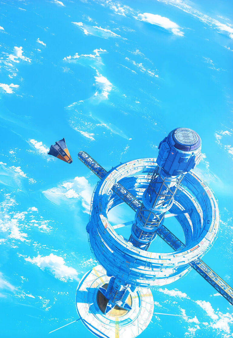 Earth Orbit Space Station | Scenic iPhone View wallpaper 4K