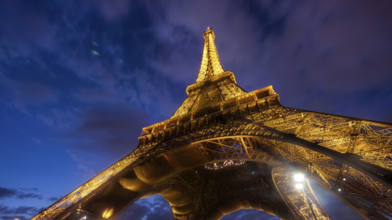 Eiffel Tower at Night | Paris Cityscape Desktop wallpaper 4K