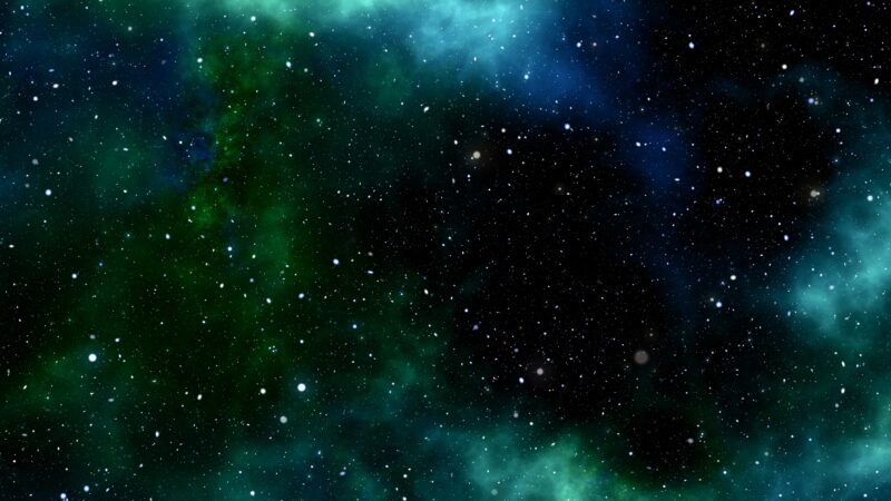 Emerald Galaxy Drowning In Cosmic Starlight wallpaper 4K