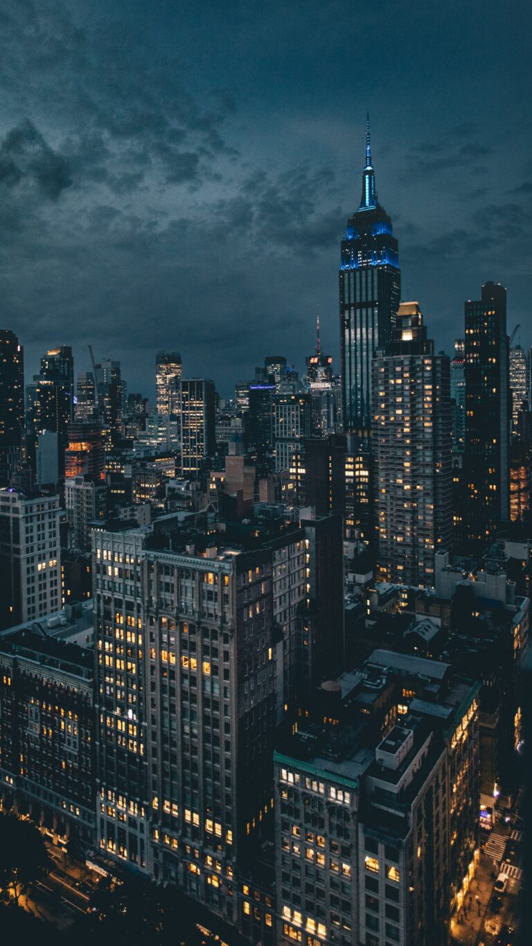 Empire State Cityscape | New York iPhone wallpaper 4K